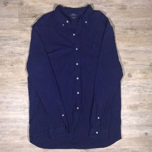 Men's Long sleeve Polo Button Down